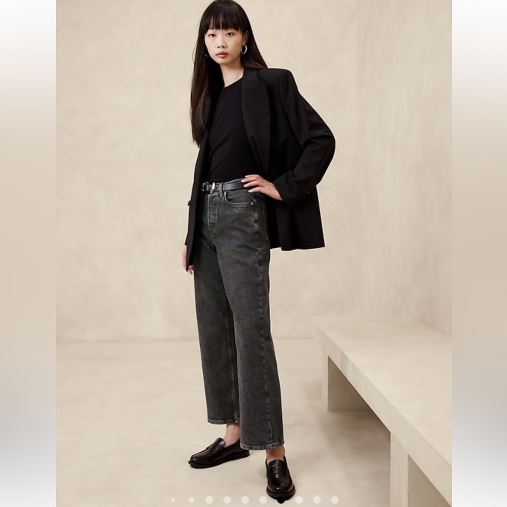 High Rise wide leg crop